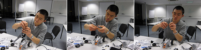 Figura 13 - È l'una di notte passata, ma Guanlu sta ancora studiando nuove configurazioni per il nostro rover.