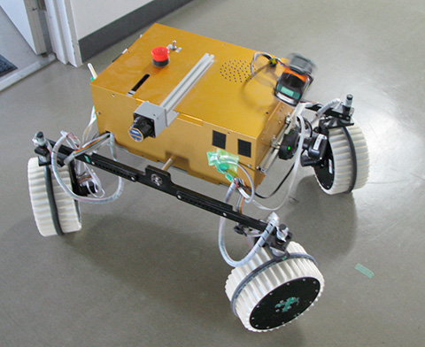 Figura 9 - Quando El Dorado si trova in configurazione ROTATING, (ruote a 45 gradi) l'utente può modificare l'orientamento del rover senza alterare la sua posizione.