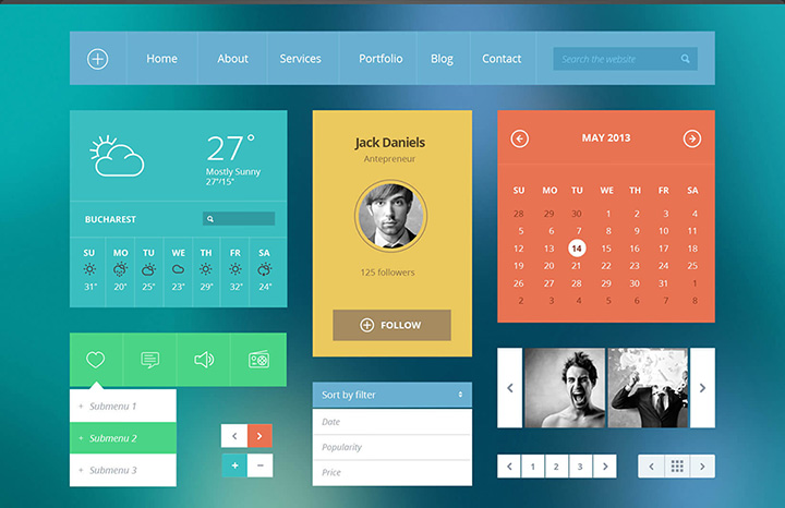 Figura 4 – Il card interface design è una tendenza partita dai dispositivi mobili, passata al desktop e ormai diffusa anche sui siti web.
