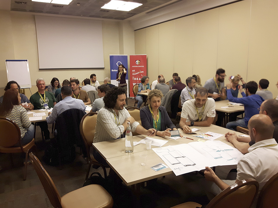 Figura 4 – I gruppi di lavoro nel workshop su Creography.