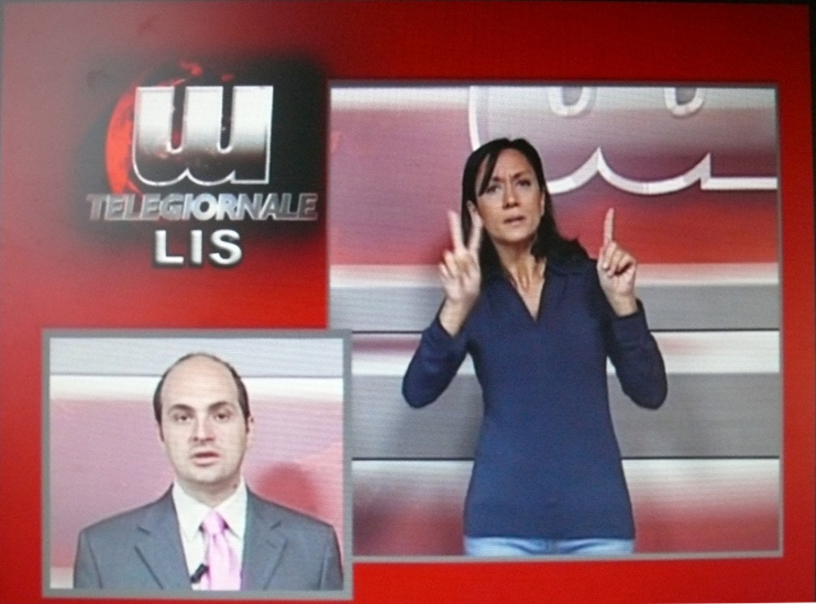 Figura 3 – LIS: nella lingua dei segni per i sordomuti, ha grande importanza la mimica.