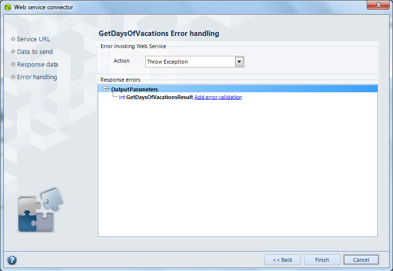 Figura 48 – Web service: error handling.