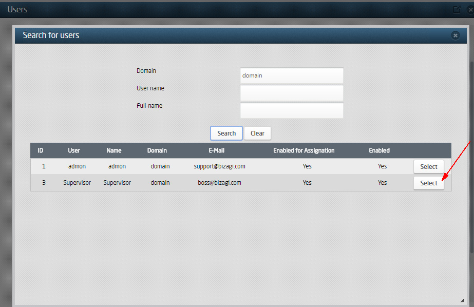 Figura 55 – Selezione Supervisor.