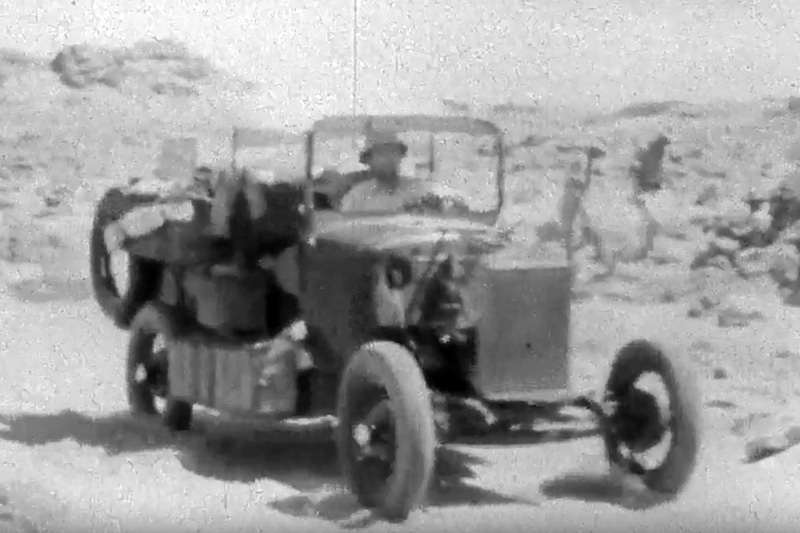 FIgura 4 – Un fotogramma tratto dal filmato che documenta l’esplorazione del “grande mare di sabbia” nel deserto egiziano.