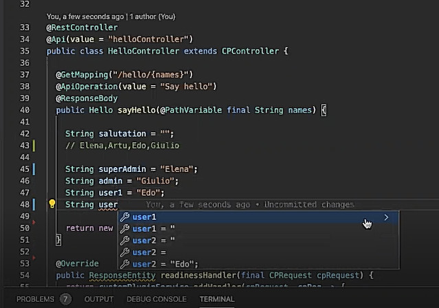 Figura 5 – Intellisense “impara” gli utenti a mano a mano che vengono scritti.
