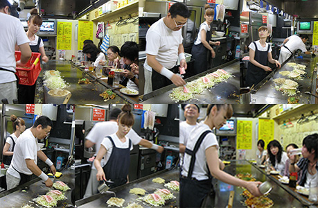 Figura 6 - La preparazione dell'Okonomiyaki.
