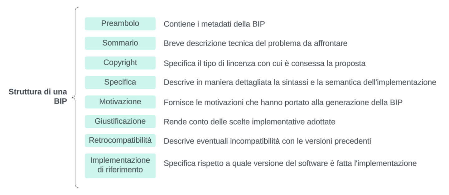 Figura 1 –  Struttura di una BIP.