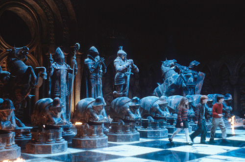 Figura 2 - Gli scacchi di Harry Potter: il contesto è in grado di determinare il maggiore o minore coinvolgimento dei partecipanti.