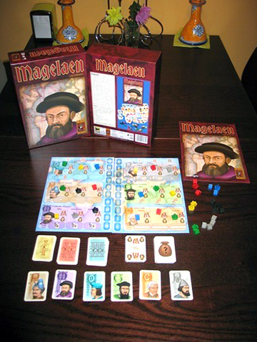 Figura 5 - Il gioco "Pizarro & Co", conosciuto anche come "Magelaen" o "Magellan" è basato sulla meccanica di asta (auction/bidding).