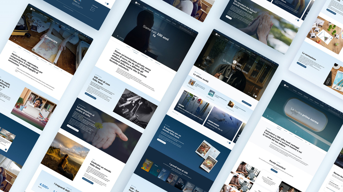Figura 4 – Il sito uni.com: look & feel e UI design.
